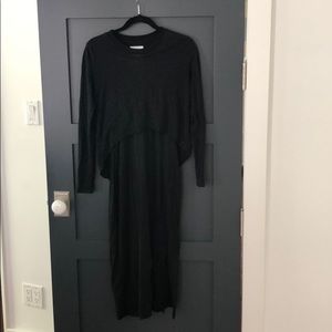 Legoe Heritage double layer maternity midi dress